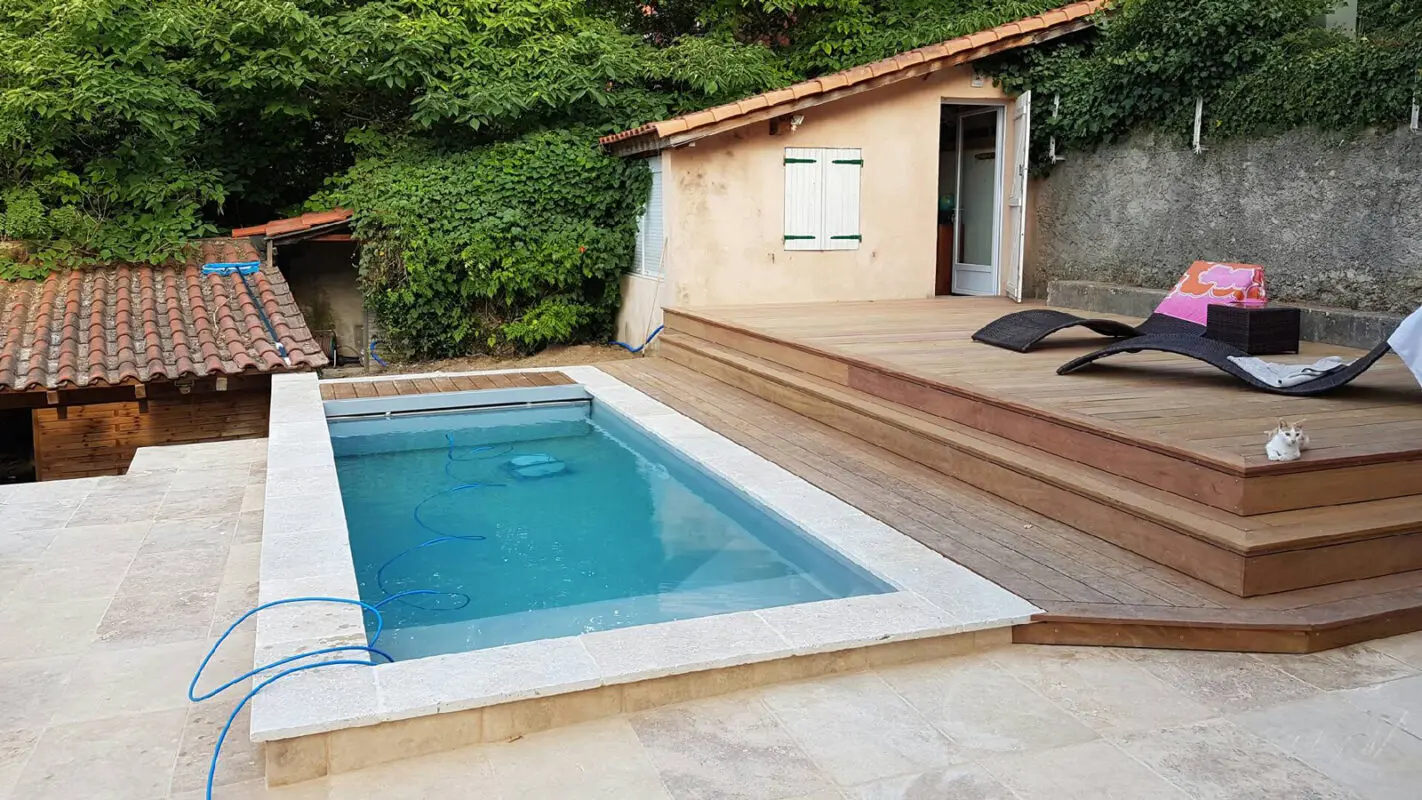 Rénovation et réparation de piscine en béton Piscine Aurore Saint Zacharie